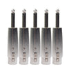 5 PCS LZ1167 6.35mm Cabeza macho de una sola pista a conector adaptador de audio hembra XRL