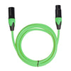 Cable de audio para mezclador de micrófono XRL macho a hembra, longitud: 3 m (verde)