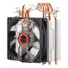 CoolAge L400 DC 12V 1600PRM 40.5cfm Disipador de calor Ventilador de enfriamiento de cojinete hidráulico Ventilador de enfriamiento de CPU para AMD Intel 775 1150 1156 1151 (Blanco)