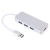 Adaptador 4 en 1 USB 3.0 a 3 x USB 3.0 + HDMI (Plata)