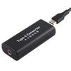 DC 4.8 x 1.7mm Power Jack Hembra a USB-C / Type-C Hembra Adaptador de conector de alimentación con 15cm USB-C / Type C Cable