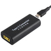 Adaptador de conector de alimentación hembra cuadrado grande a USB-C / Tipo-C con cable USB-C / Tipo C de 15 cm