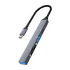 ADS-806C 5 en 1 USB-C/Tipo-C a USB 3.0 + USB-C/Tipo-C + SD/TF + Estación de acoplamiento HUB USB2.0