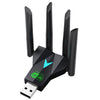 Tarjeta de red inalámbrica 5G de 1300 Mbps, receptor WiFi USB sin controlador de banda dual Gigabit