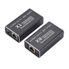 Transmisor RJ45 a HDMI HD Extensor de red único de 60 m Extensor de amplificador de señal HDMI, enchufe de EE. UU.