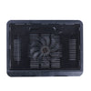 N19 Ventilador silencioso portátil alimentado por USB Soporte de almohadilla de enfriamiento para computadora portátil (negro)