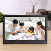 Marco de fotos digital con pantalla LED FHD de 12,5 pulgadas con soporte y control remoto, programa MSTAR V56, compatible con entrada de tarjeta USB / SD (negro)