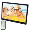 Marco de fotos digital de pantalla LED de 15.0 pulgadas con soporte / control remoto, Allwinner, compatibilidad con tarjeta USB / SD / OTG (Negro)