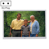 HSD1707 LED de 17 pulgadas 1440x900 Madre de foto digital de pantalla de alta resolución con soporte y control remoto, soporte de puerto SD / MMC / MS / Puerto USB, enchufe de la UE (plata)