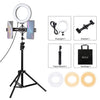 Montaje en trípode PULUZ 1,1 m + soporte de teléfono dual para transmisión en vivo + kits de luz de video de vlogging de anillo LED de 6,2 pulgadas y 16 cm
