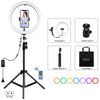 PULUZ 11.8 pulgadas 30 cm RGB LIGHT 1.1M TRIPOD MOUNT LED Dimmable LED Vlogging FOTOGRAFÍA FOTOGRAFÍA LUCURSA LUCTURAS LIVE LIVE KITS DE BEDIDAD CON LOS ZAPADO FRÍO TRIPOD BALL HEAD Y PONSTRÓN DE TELÉFONO (enchufe de la UE)