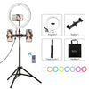 PULUZ 11.8 pulgadas 30 cm RGBW LIGHT + 1.65M Montaje + soportes de doble teléfono curvado RGBW RGBW Dimmable LED anillo Selfie Vlogging Light Light Broadcast Kits con zapato frío Adaptador de trípode y control remoto (negro)