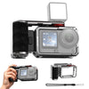 Adaptador de expansión de jaula de cámara metálica PULUZ con empuñadura de titanio para DJI Osmo Action 6