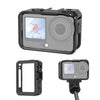 Marco adaptador de expansión vertical-horizontal con zapata fría para DJI Osmo Action 6 PULUZ (negro)
