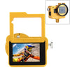 PULUZ Carcasa Carcasa Caja protectora de aleación de aluminio CNC con marco de seguro y lente UV de 52 mm para GoPro HERO (2018) / 7 Negro / 6/5 (Dorado)