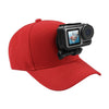 Gorra de béisbol PULUZ con hebilla de gancho en J y tornillo para GoPro, DJI OSMO Action y otras cámaras de acción (rojo)