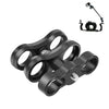 Abrazadera de aleación de aluminio dual PULUZ para sistema de brazo subacuático