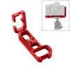 Puluz 1/4 pulgada de brote vertical de liberación rápida L soporte de base del soporte de placa para Sony A7R / A7 / A7 (rojo)