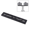 Abrazadera QR de placa de liberación rápida de aleación de aluminio-magnesio PU-200 de 200mm de longitud PULUZ para cabeza de bola de trípode Benro B3 / J2 / J3