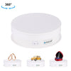 PULUZ 15 CM USB Pantalla giratoria giratoria giratoria de la plataforma giratoria de los accesorios de disparo para la fotografía, carga 1-5kg (blanco)
