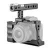 Estabilizador de jaula de cámara de video PULUZ con mango para Canon EOS M50 (negro)