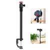 PULUZ C Abrazadera de soporte de luz extensión del soporte del eje central Monopod Soporte de los kits con cabeza de bola, varilla Longitud: 33-60 cm (negro)