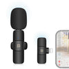 PULUZ LIVE BROADCAST VLOGGING BLUETOOTH Micrófono Lavalier con receptor de interfaz de 8 pines (negro)