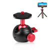 Adaptador de cabeza de bola de trípode de metal panorámico de 360 grados PULUZ (rojo)