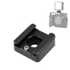 PULUZ Expand Adaptador de montaje en zapata fría Micrófono Luz de flash Soporte de soporte de aleación de aluminio (negro)