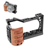 Para Sony A6400 / A6300 / A6100 / 6000 PULUZ Mango de madera Metal Cámara Estabilizador Rig