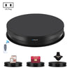 Puluz de 30 cm Velocidad de ajuste de tocadiscos giratorios, carga 10-15 kg, enchufe de EE. UU. (Negro)