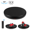 PULUZ 45cm Control remoto Velocidad de ajuste Giratorio Soporte de exhibición de tocadiscos, Negro, Carga 100 kg (Enchufe de EE. UU.)