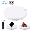 PULUZ 45cm Control remoto Velocidad de ajuste Giratorio Soporte de exhibición con toma de corriente, Blanco, Carga 100 kg (Enchufe de EE. UU.)