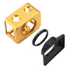 PULUZ para la jaula protectora de aleación de aluminio de Sony RX0 + lente de filtro UV de 37 mm + Sombrilla de lente con tornillos y destornilladores (oro)