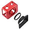 PULUZ para la jaula protectora de aleación de aluminio de Sony RX0 + lente de filtro UV de 37 mm + Sombrilla de lente con tornillos y destornilladores (rojo)