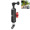 Soporte de varilla de brazo mágico de Metal CNC oblicuo retrovisor de motocicleta PULUZ