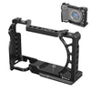 Estabilizador de montaje de expansión de jaula de cámara de metal PULUZ para Sony A6500/A6400/A6300/A6000 (negro)