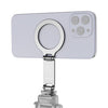 Soporte plegable para teléfono con zapata fría y imán MagSafe para cámara (gris)