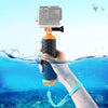PULUZ - Varillas de flotabilidad con mango flotante y correa para GoPro HERO9 Black / HERO8 Black / HERO7 / 6/5/5 Session / 4 Session / 4/3 + / 3/2/1, Xiaoyi y otras cámaras de acción (amarillo)