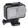 Jaula protectora de BRONTER FRONTER FRONTOR DE PULUZ PARA DJI OSMO ACCIÓN, CON MONTAJE Y TORNILLO BÁSICO DE HEJERO (NEGRO)