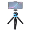 PULUZ Soporte de trípode de plástico de bolsillo de 20 cm con rótula de bola de 360 grados para teléfonos inteligentes, GoPro, cámaras DSLR (azul)