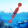 PULUZ 5 pulgadas 12,7 cm Longitud 20,8 mm Diámetro Bolas dobles Brazo flotante de fibra de carbono, Diámetro de la bola: 25 mm (Rojo)
