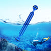 PULUZ 7 pulgadas 18 cm Longitud 20,8 mm Diámetro Bolas dobles Brazo flotante de fibra de carbono, Diámetro de la bola: 25 mm (Azul)