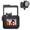 PULUZ Carcasa Carcasa Caja protectora de aleación de aluminio CNC con marco de seguro y lente UV de 52 mm para GoPro HERO8 Negro (Negro)