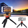PULUZ Pocket Mini trípode de montaje con cabezal de bola de 360 grados y abrazadera para teléfono para teléfonos inteligentes (rojo)