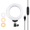 PULUZ 4.7 pulgadas 12 cm USB 3 modos Nimmible LED anillo Selfie Belleza Vlogging FOTUROS LUCES DE VIDEO CON CABEZA DE BOLA DE TRIPOD (NEGRO)
