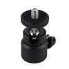 PULUZ Adaptador de cabeza esférica de trípode de metal con tornillo de 1/4 pulgada con cerradura
