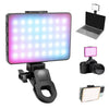 Luz de relleno de belleza a todo color RGB de bolsillo delgada PULUZ de 94 LED, luz LED de mano para fotografía (negra)
