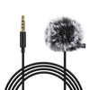 PULUZ 1.5m 3.5mm Jack Lavalier Micrófono de grabación de condensador con cable
