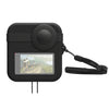 PULUZ para GoPro Max Estuche con tapas de doble lente + Estuche protector de silicona para el cuerpo (Negro)